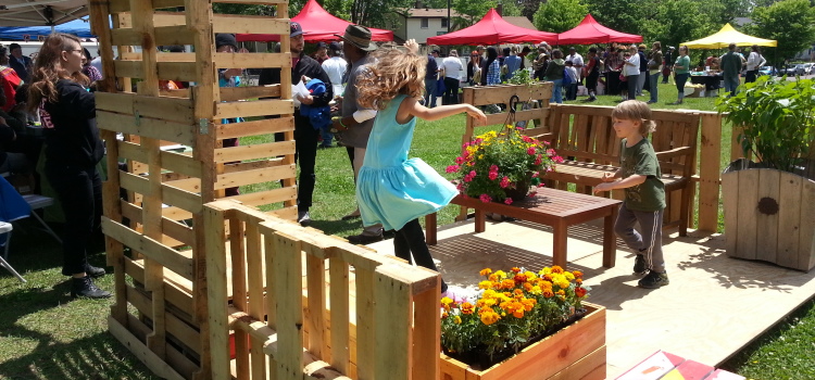 Photo Gallery: First Parklet of the Year at Frogtown Farm